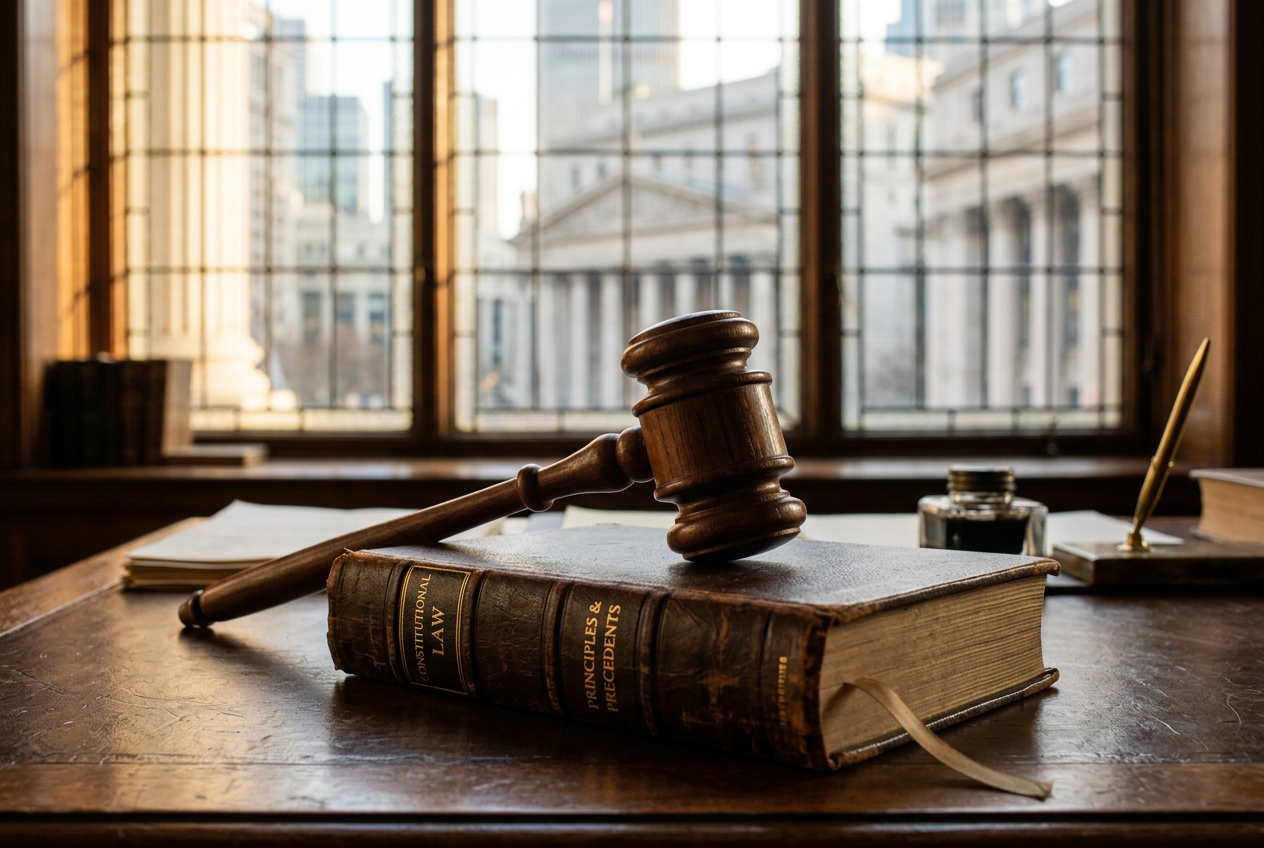Legal documents and a gavel representing gaming regulation